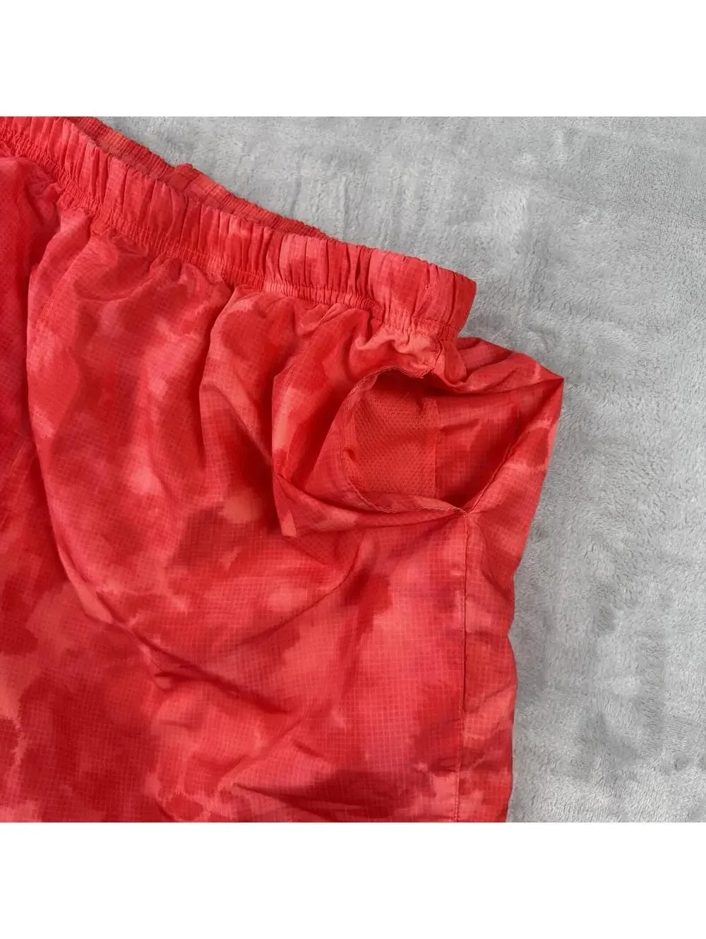 Nike Cloud Dye Packable 7'' Volley Shorts Mens XL Bright Crimson Unlined Summer